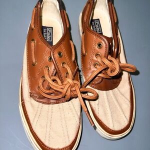 Polo by Ralph Lauren Men's Brown and Beige Shoes